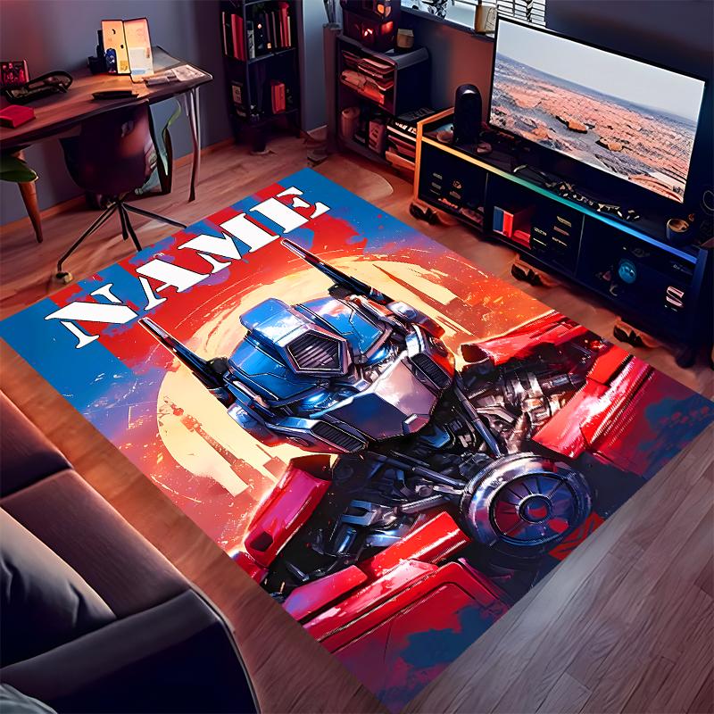 Custom personalization Optimus Prime Print Area Rug - Soft, Washable Non-Slip Indoor Mat,Living Room,Home&Office Decorative Rug