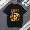 Bruno Grafická trička Retro Mars Unisex topy Streetwear Tričko s krátkým rukávem Harajuku Y2k Oblečení Trička pro ženy Unisex trička