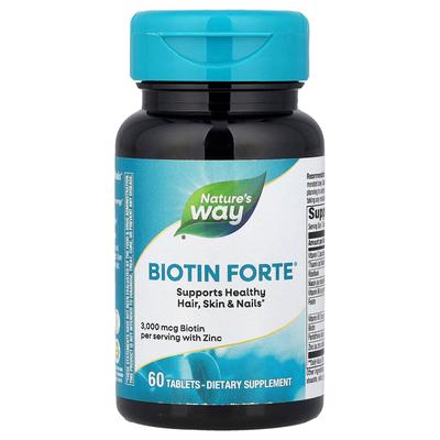 Enzymatic Therapy Biotin Forte with Zinc 3mg 60 Tablets