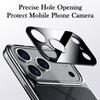 KEYSION Luxury Grid Pattern PU Leather Case for iPhone 17 Pro Max Plating TPU Camera Protection Phone Cover for iPhone 17 Air
