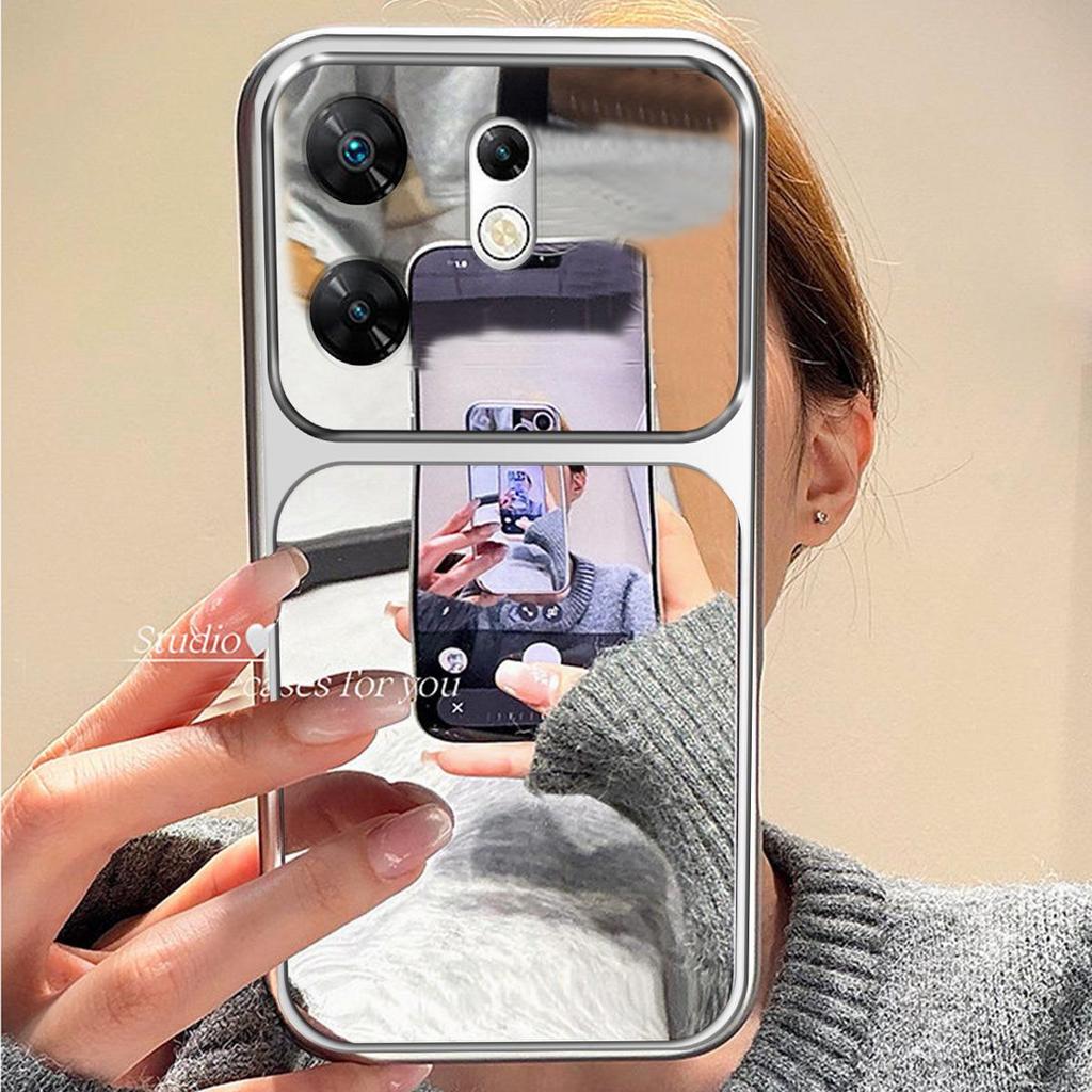 Case for infinix ZERO 30 4G Trending Big Window Cover Mirror Phone Casing
