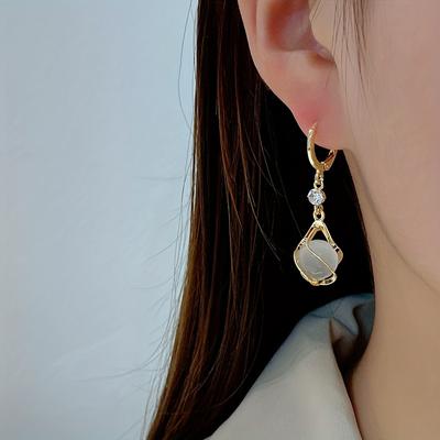 Simple Fashion Cat's Eye Earrings, Versatile Exquisite Jewelry, Perfect Christmas Birthday Gift for Family Friends