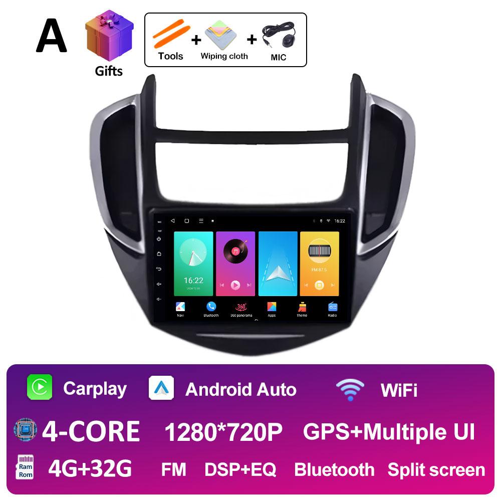 Wireless Carplay pentru Chevrolet Trax 2014 2015 2016 Radio Player Bluetooth DSP Stereo Android Auto 2.5D Ecran tactil Unitate principală 4G
