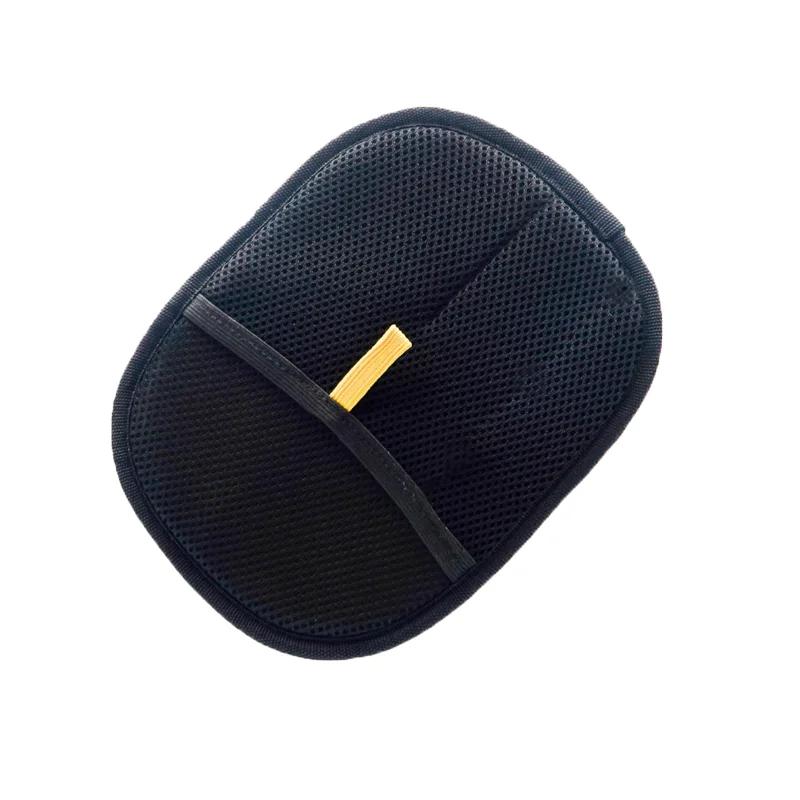 

Soft Grooming Gloves Pet Hair Depilation Brushing Tools For Dog Cat Cleaning Efficient Brush Remover From Clothes Carpet чёрный