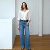 Kelly Donahue Tencel Ruffle V-Blouse
