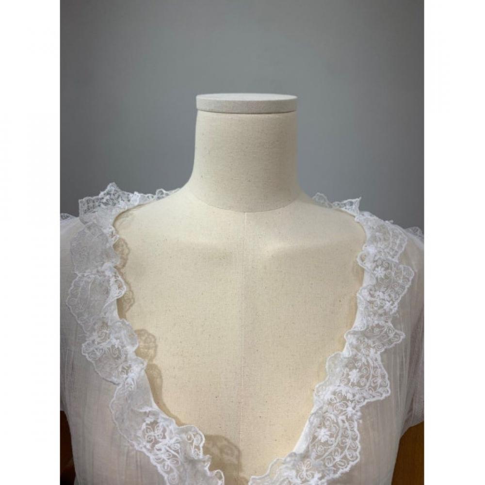 C S In The Room Sheer Frill laCe Strap buStier blouSe 2Color C