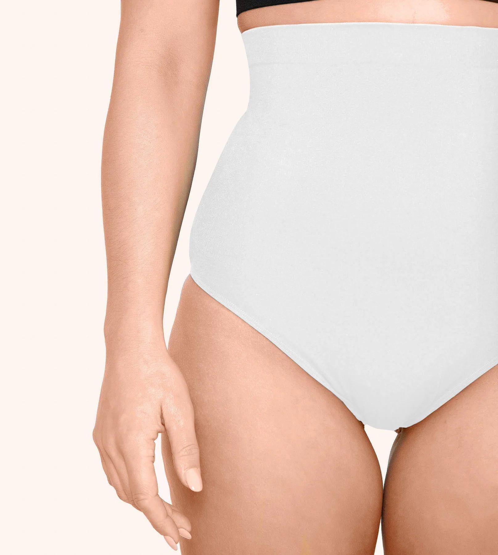 

Women s High Waist Silicone Dispensing Shaping Pants European and American Underpants Corset Hip Lifting Postpartum Belly Shaper S білий