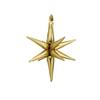 PartyDeco 3D Star Gold Foil Balloon 70cm (28'') FB258T-019 Aluminum Balloon for Party Decoration