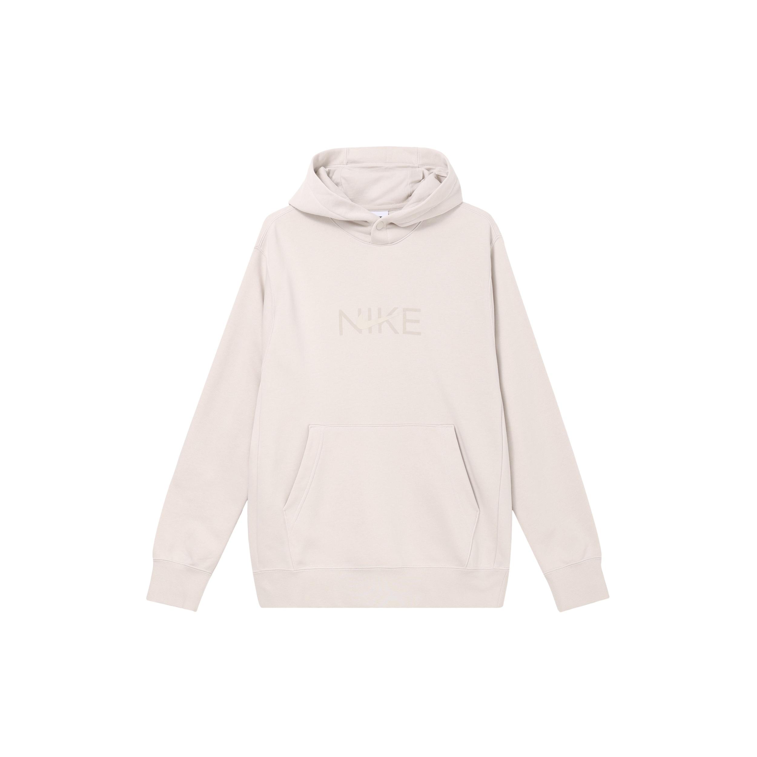 Nike Sportswear French Terry Pullover Hoodie  Light Bone  Men s FZ4765-104 M
