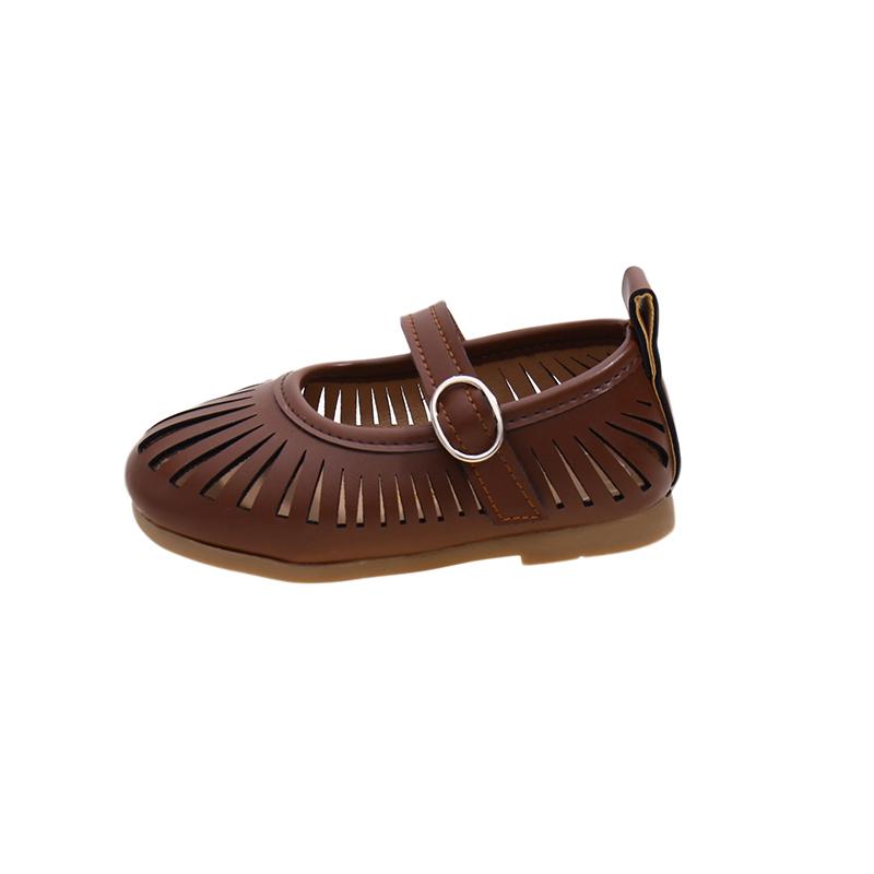 

New summer style girl s sandals with hollow design for infants and toddlers soft sole princess shoes for little kids. 25