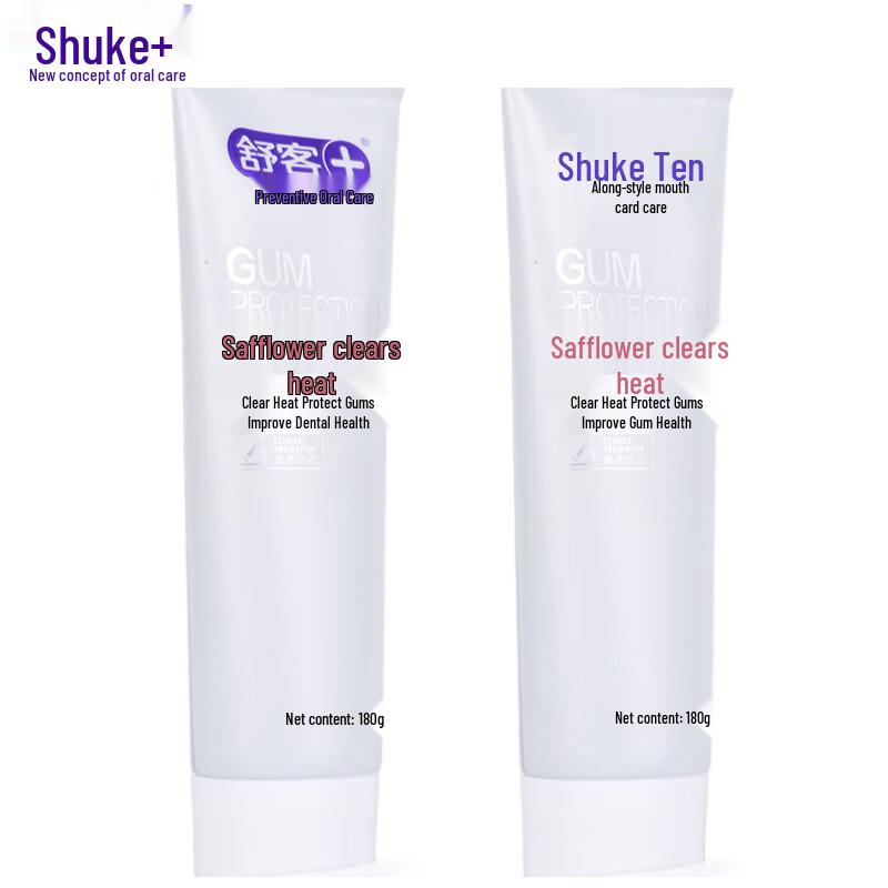 Shuke Safflower Whitening & Fresh Breath Toothpaste - Family Pack
