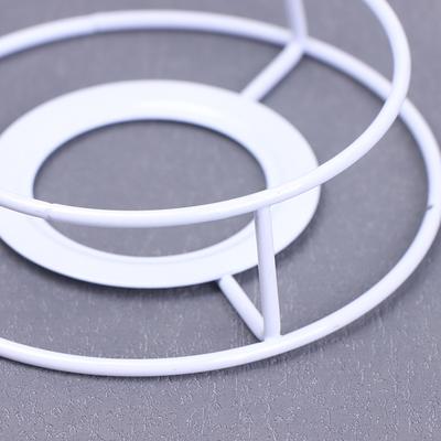Lampe Lampenschirm Schatten Draht Rahmen DIY Schutz Ring Licht Käfig Halter Bulbpendant Trommel Tisch Metall Vintage Abdeckung Runde Decke Eisen