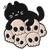 Sophisticated Brooch Accessory Black Cat Themed Brooch, Anti-Rust Lightweight Lapel Pin, Cartoon Wear-resistant Accessories for Clothing Bag