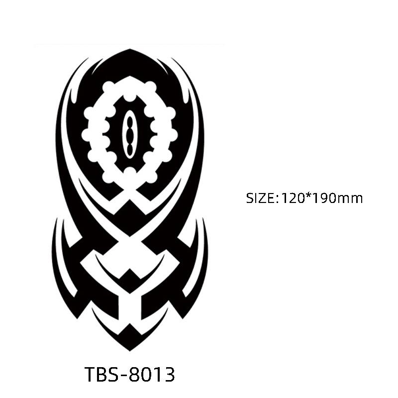 Waterproof Semi-Permanent Black & White Totem Flower Tattoo Stickers