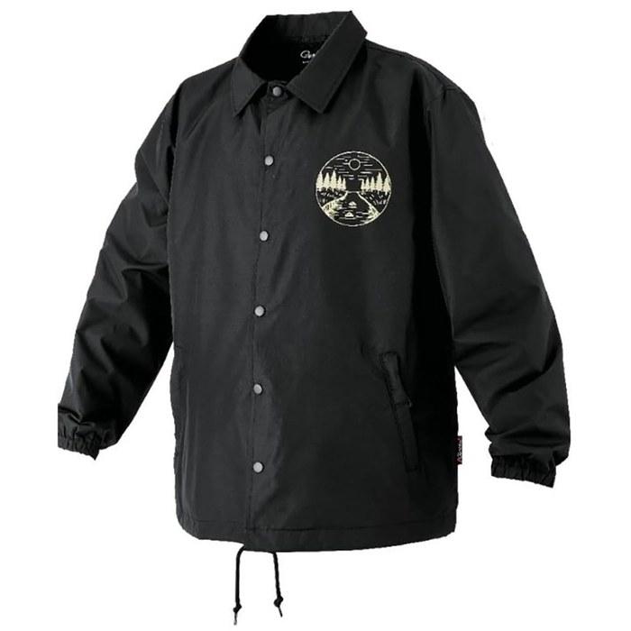 [Gamakatsu] Fishing Big Silhouette Coach Jacket Black/Beige LL-3L