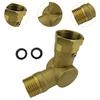 180° 360° Adjustable Metal Swivel Connector Garden Hose Adapter Fittings Sturdy Anti Kinking