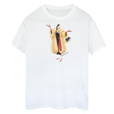 Womens/Ladies Cruella De Vil Boyfriend T-Shirt