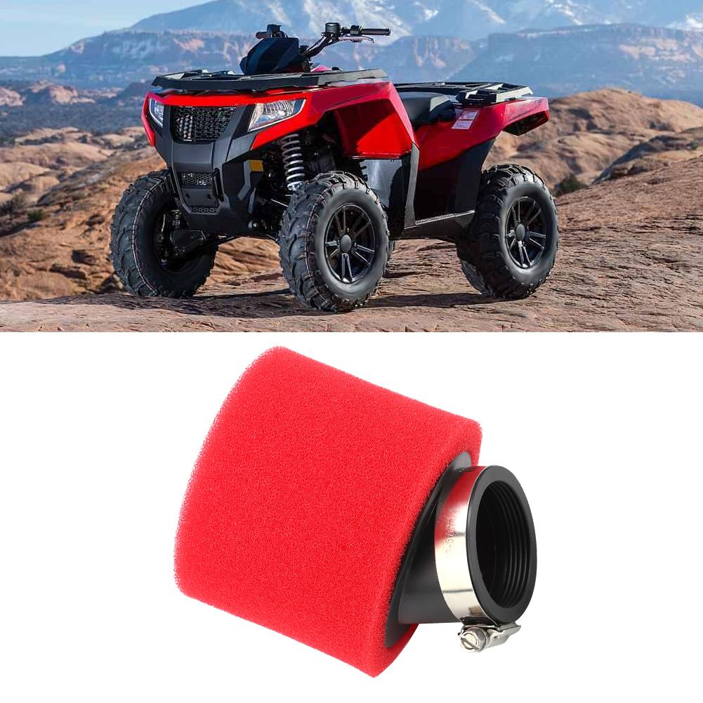 Air Filter for Dirt Bike Scooter ATV Quad Motorcycle Red 48mm 1.89inBevel