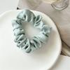 Shimmering Surface Solid Color Hair Ties Lustrous Fine Pleats High Density Elasticity Sophisticated Evening Wear Accessories