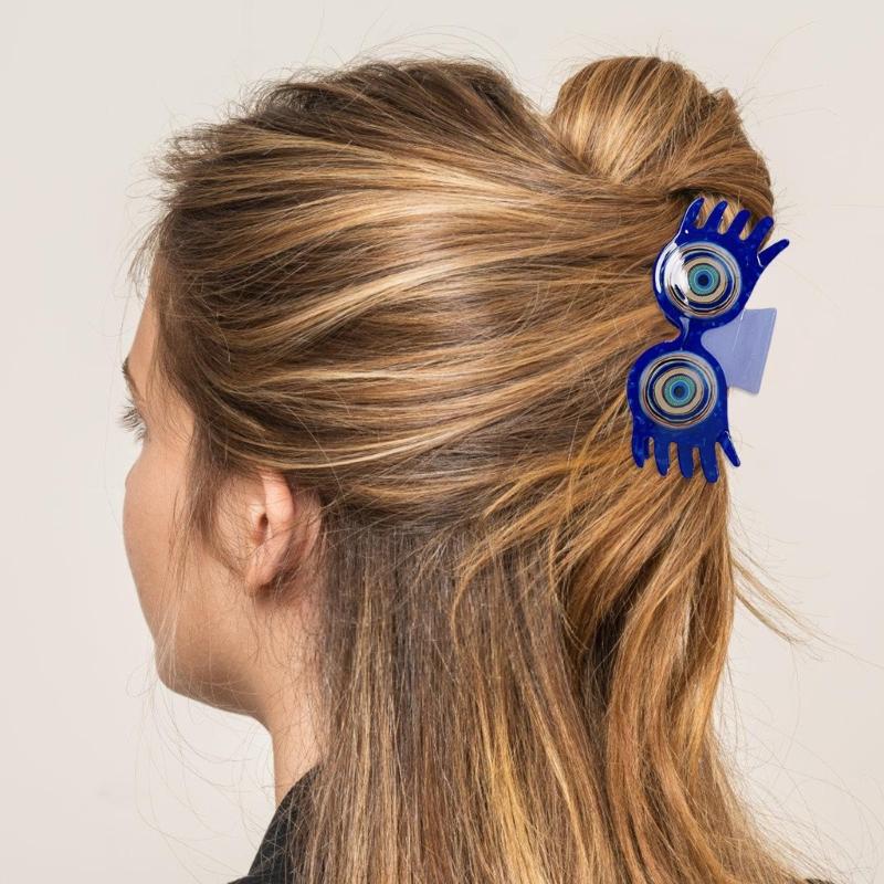 Acetate Pharaoh Hair Claw Clip with Egyptian Lookings Nonslip Claw Clip For Women Cultural Event Gathering