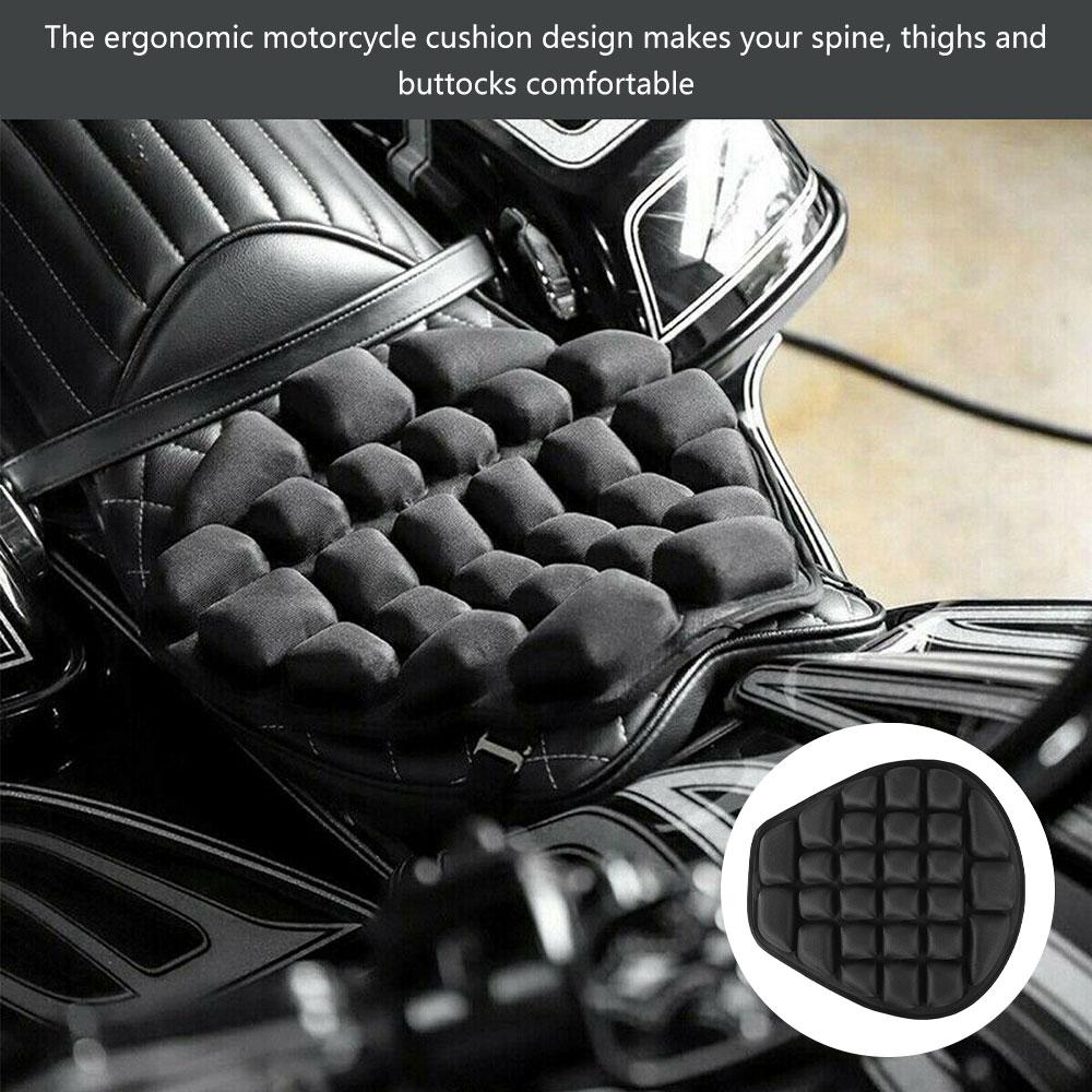 Cuscino per sella da motocicletta 3D Moto Air Seat Cushion Cooling Pad Ciclismo Cruiser Touring Sella Tappetino Anti-Pressione Coprisella da corsa