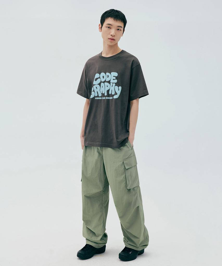 CGP Nylon Cargo Parachute Pants - Light Khaki