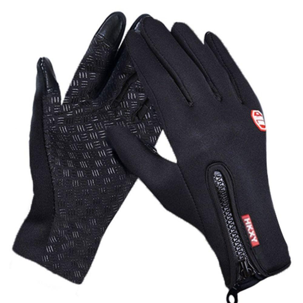 Non-Slip Cycling Gloves Warm Waterproof Gloves Outdoor Touchscreen Mitten  Skiing
