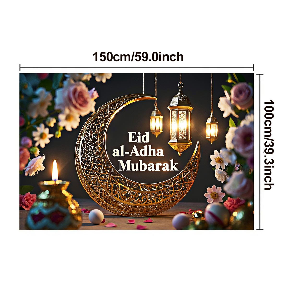 

Фоновая ткань Рамадан, многоцелевой декоративный фон для праздника Ид, для дома и сада, праздничное украшение для входов и торжеств 150*100cm