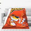Cheetos Гарячий Снек Плед Мультяшний Фланелевий Плед Літня Декорація для Кондиціонера Ультра-М'який Теплий Покривало