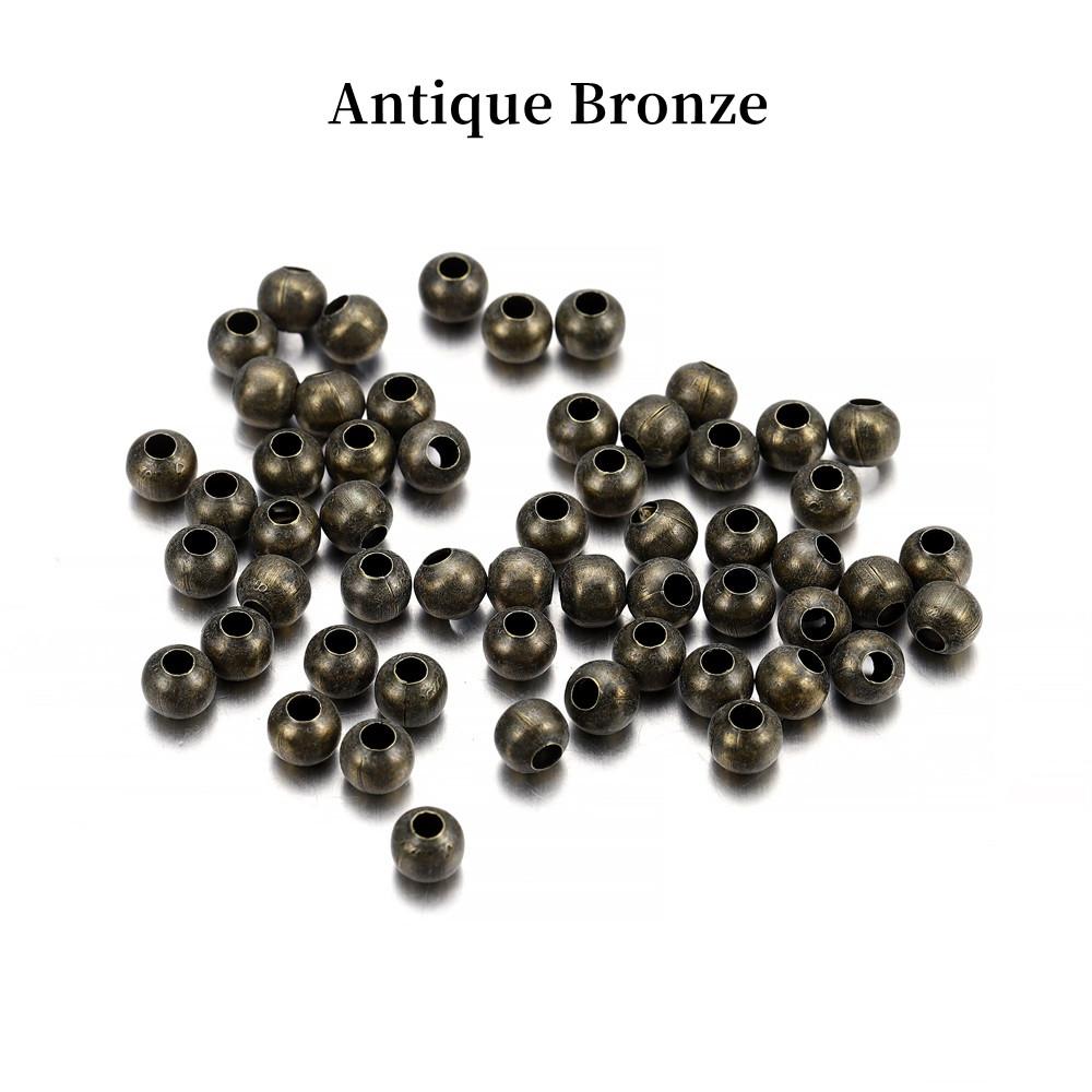 

30-500 шт./лот 2 2,5 3 4 мм круглые бусины-разделители с шариковым концом металлические бусины для изготовления ювелирных изделий аксессуары поставки 3mm X 300Pcs