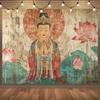 Silent Buddha Lotus Indoor Wall Decoration Living Room Bedroom Office Decoration Tapestry Home Decoration