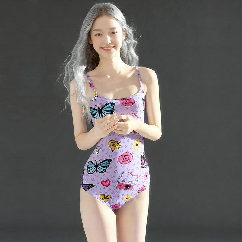 

Popular racing swimsuit one-piece briefs are beautiful with chest pads for swimming pools M
