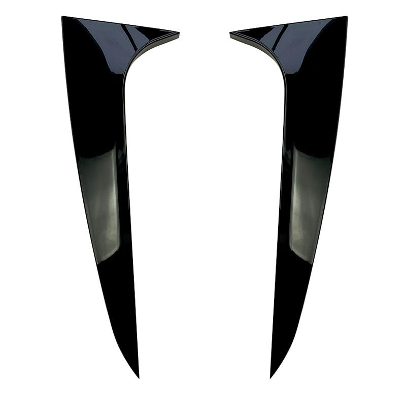 Car Rear Window Side Spoiler Rear Side Spoiler Canard Splitter For BMW X4 G02 ABS Gloss Black Auto Replacement Parts 2019-2022