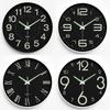 Luminous Wall Clock Silent Clock Home Living Room Clock Wall Hanging Simple Quartz Clock Cloc 25CM