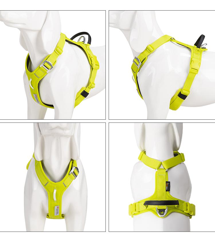 SMALL COMBINATION Pet Reflective Nylon Dog Harness No Pull Vest Soft Adjustable Medium And Large Dog outdoor Walking Running
