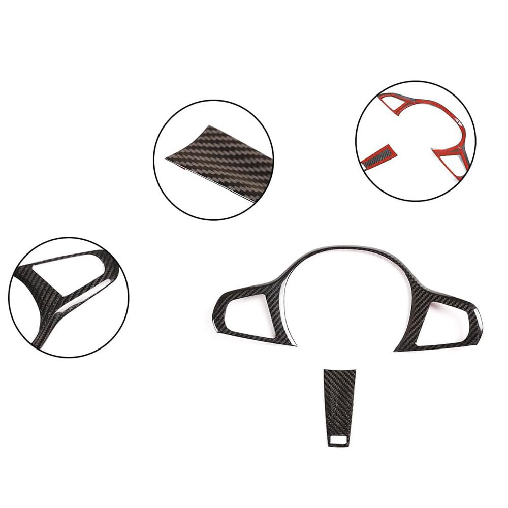 Carbon Fiber Look Steering Wheel Cover Trim For BMW 3 4 Series G20 G42 2019-2023