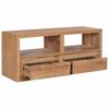 TV Stand 90x30x40 Cm Solid Teak Wood