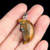 1Pc, Reiki Healing Crystal Carved Moon Face Ornament Decoration, Mini Natural Stone Quartz Gemstone Home Decor Jewelry, Halloween Gifts 26×15mm