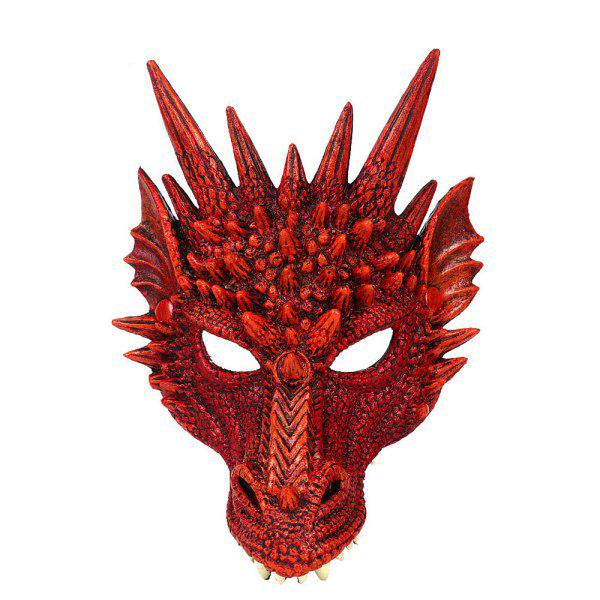 Halloween Cosplay Maskerad Ansiktsmask 4D Drakmask Cosplay Kostym Jul Karneval Festtillbehör