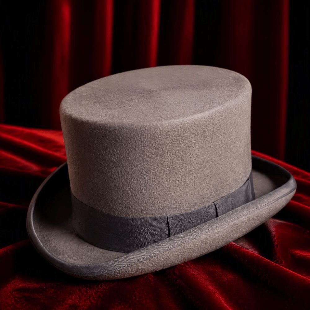 Wool Material Magician Hat Classic Design Wool Top Hat Gentleman Style Cylinder Hat Party Wear