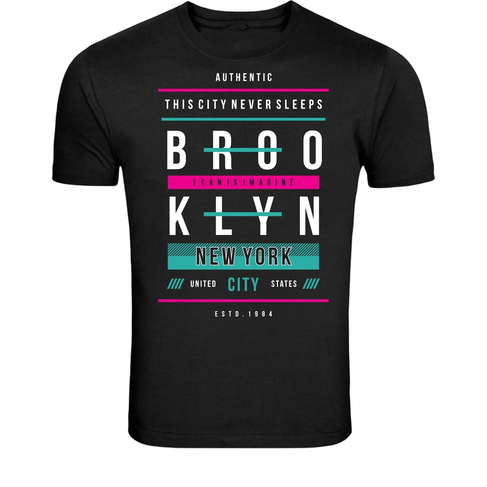 Brooklyn New York City T-Shirt - Urban Vintage Typography NYC XXXXL