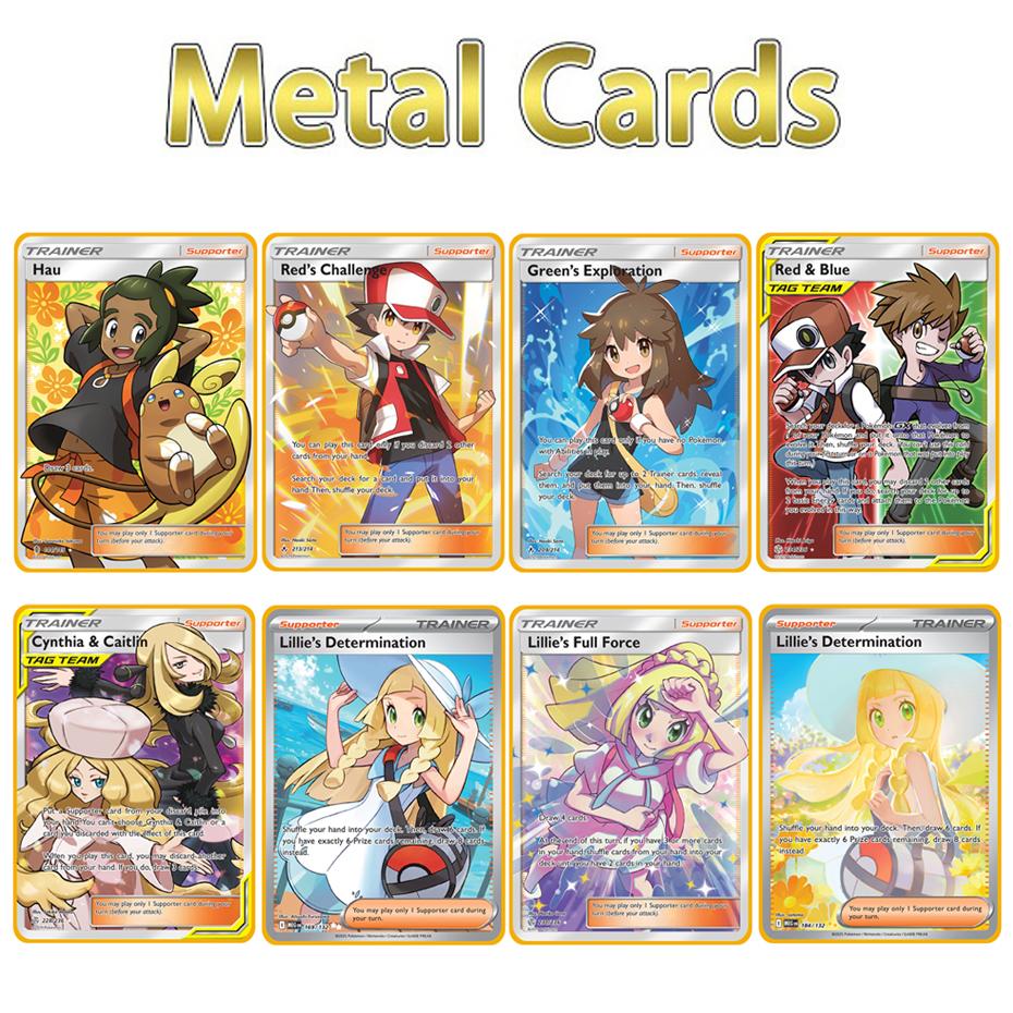NEW Metal Card 10000 Points Arceus Charizard Super Card Golden English Mewtwo Vmax GX EX Anime Collection Card Gift