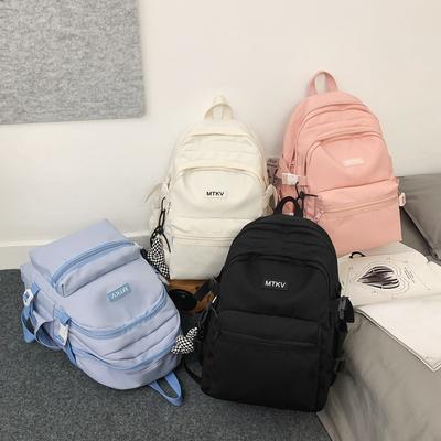 College Style Ins Simple Small Standard Student Schoolbag Spring Large-capacity Junior High School Student Backpack
