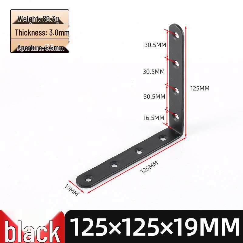 Stainless Steel L-Shaped 90° Angle Bracket Shelf Support