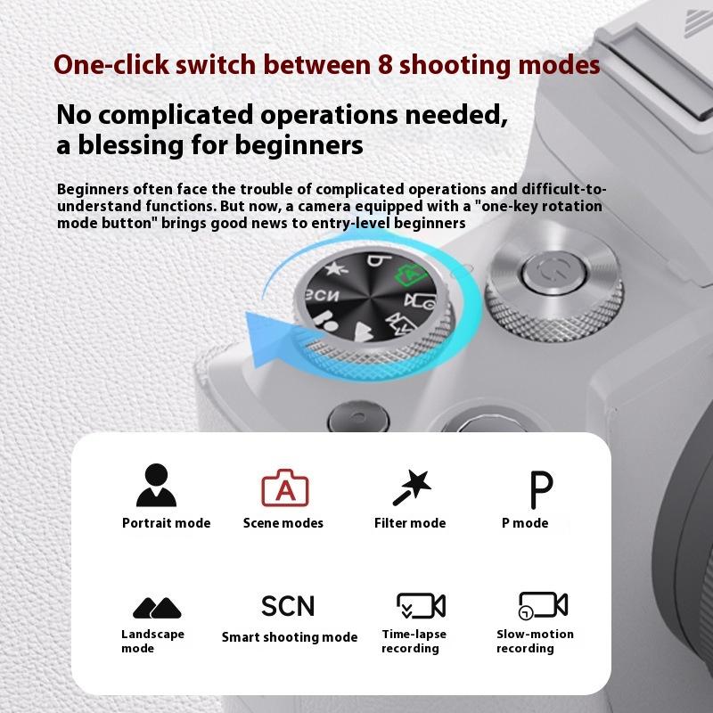 8K Digital High Definition Camera Entry Level 48 Million Sensor Student Party Selfie Camera