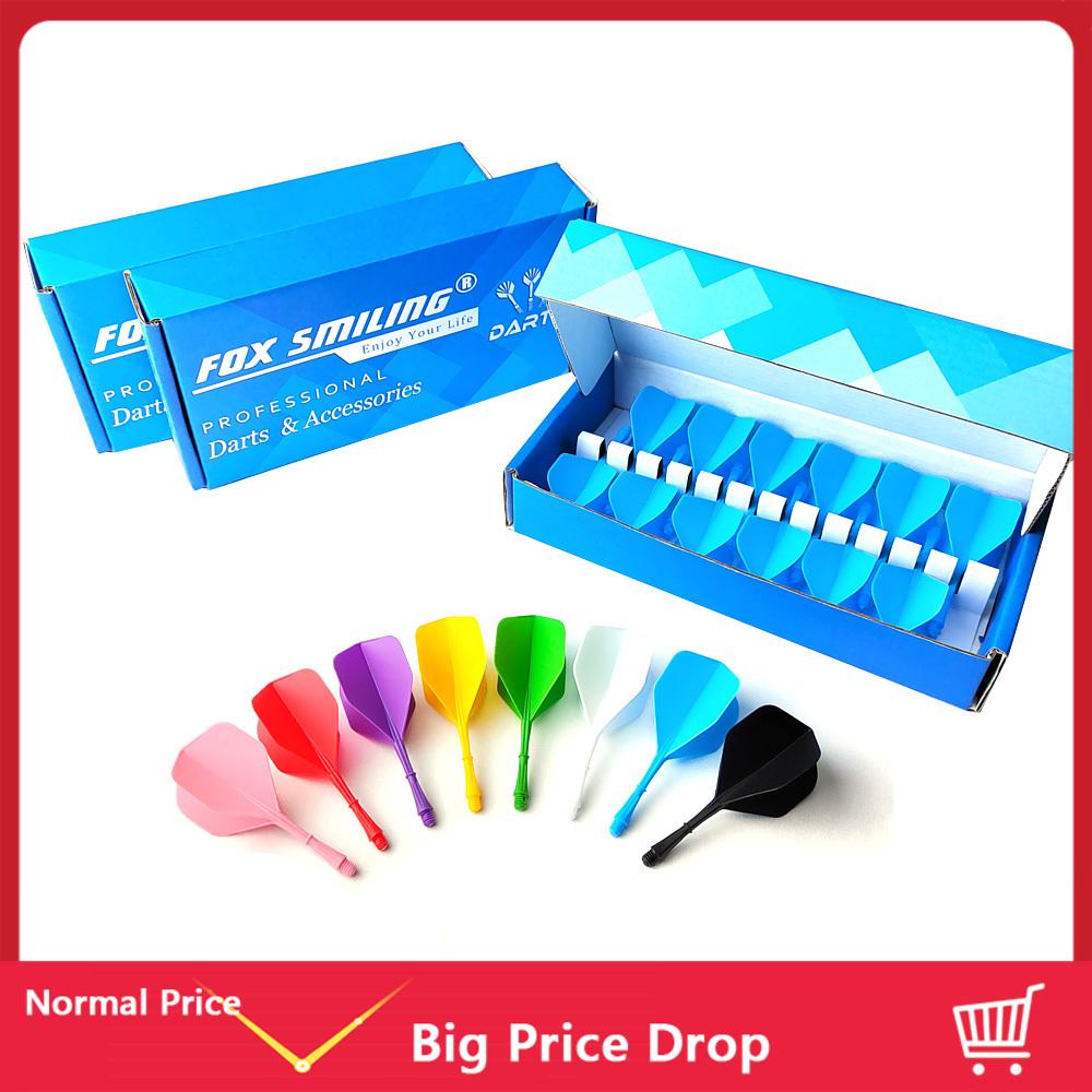 Buy Mt Sports FOX SMILING Dart Flights Shafts 12PCS Integrated Dart