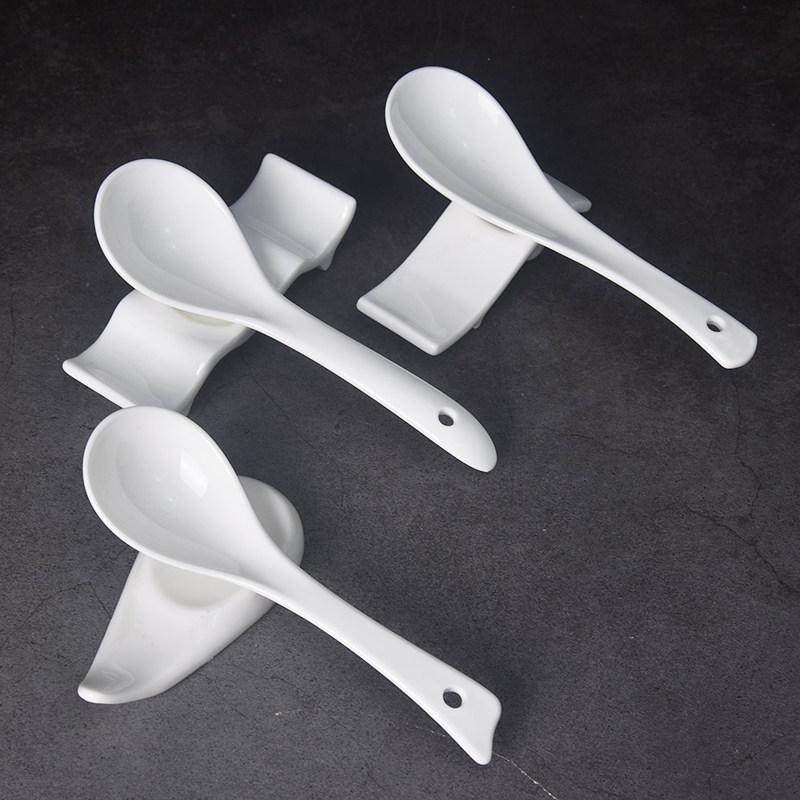 Korean-Style Ceramic Soup & Dessert Spoon Set