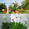 12Pcs Dragonfies Clip 3D Dragonfies Garden Stakes Decors Fly Deterrents Dragonfies Fly Deterrents,Garden Bird Scare Devices
