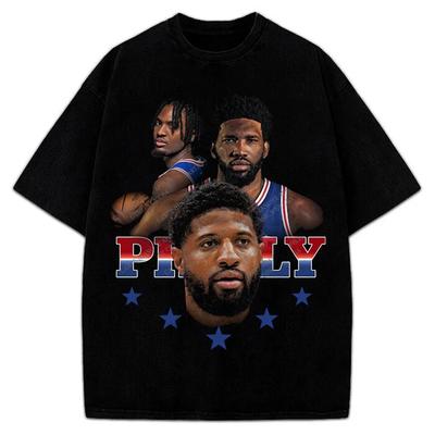 Paul George Joel Embiid Tyrese Maxey Philly Big 3 Philadelphia Graphic T-Shirt