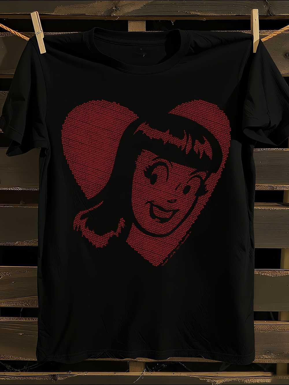 

Archie Comics Veronica Hearts Logo T-Shirt Mens Tshirt Womens Tshirts with Letters Print Short Sleeves T-Shirt Casual Street Tee Shirt Top XXL
